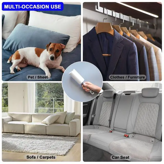 Alt view image 5 of 7 - Lint Roller for Pet Hair, 220 Sheets