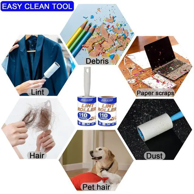 Alt view image 6 of 7 - Lint Roller for Pet Hair, 220 Sheets