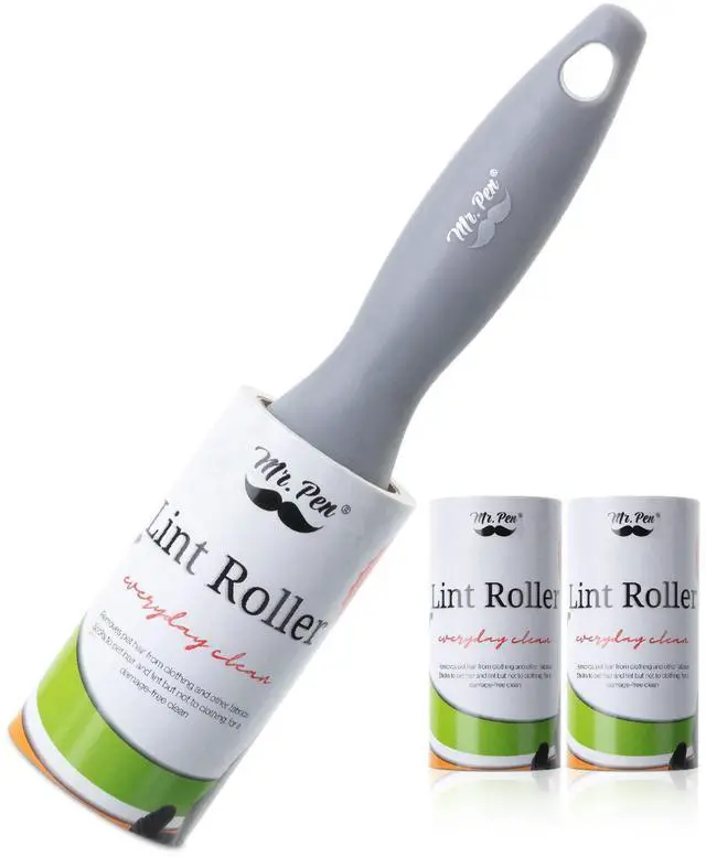 Main image of Lint Rollers, 1 Handle with 3 Refills, 270 Sheets