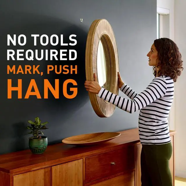 Alt view image 4 of 7 - Drywall Picture Hanger,Silver