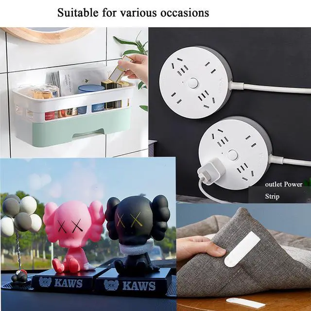 Alt view image 7 of 7 - Large Picture Hanging Strips Heavy Duty, 16-Pairs(32 Strips) Sticky Picture Hangers for Walls No Damage Wall Picture Hangers Without Nails Refill Adhesive Poster Strips