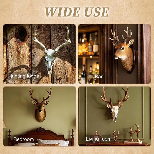 Alt view image 4 of 7 - 4 Pack 4.1"x1.4" European Mount Skull Hanger, Stainless Steel, 100% Stainless Steel, Wall Mount, Industrial, Deer, Mule, Antelope, Coyote, Small Game Animals