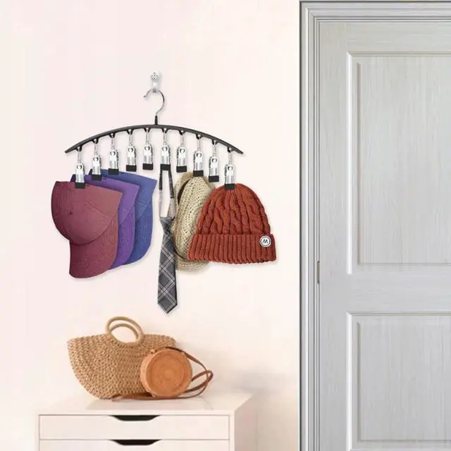 Alt view image 5 of 7 - Legging Hangers for Closet Organizer, Hat Hangers for Closet 2 Pack with 10 Clips Holds 20 Leggings, Legging Hanger, Pants Storage Organizer Suitable for Socks, Panties, Underwear, Pants