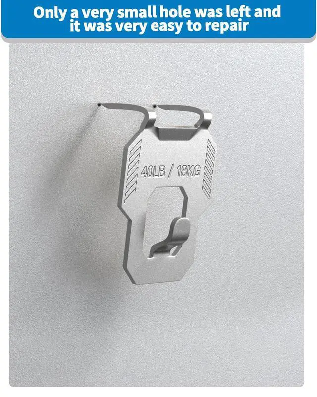 Alt view image 5 of 6 - 20Pcs Claw Drywall Picture Hanger: Wall Hooks for Hanging Picture Mirror Photo Poster Kit - No Damage Heavy Duty Wall Hanger for Room Office Decor Easy Tool-Free Nail-Free Holds Up to 40Lbs