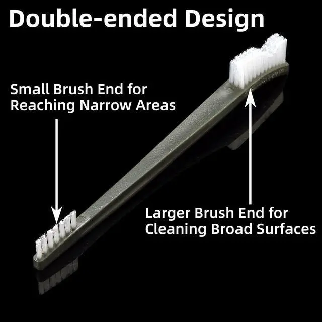 Alt view image 4 of 6 - 20 Pack Double-Ended Gun Cleaning Brush, 7 Inch Nylon Bristle Brushes, Gun Cleaning Supplies Kit, All Purpose Cleaning Brush with Plastic Handle