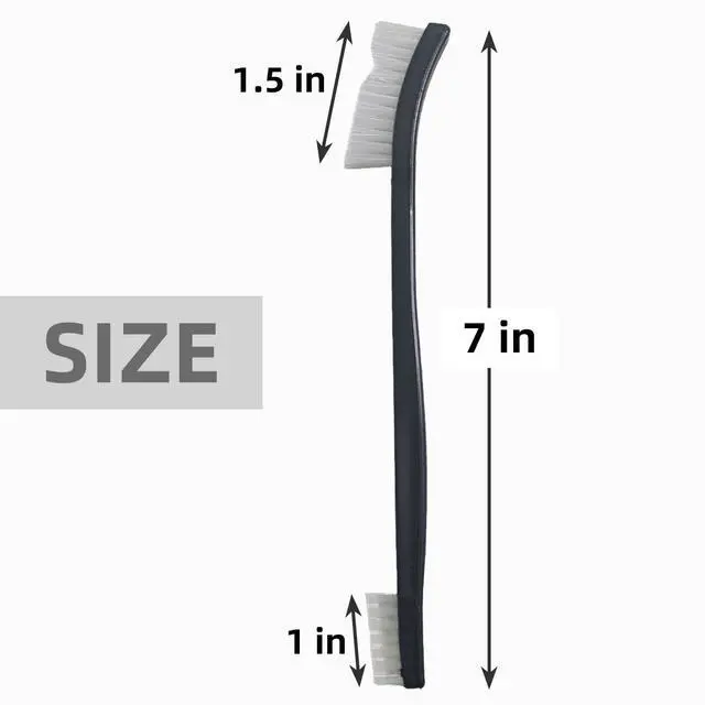 Alt view image 2 of 6 - 20 Pack Double-Ended Gun Cleaning Brush, 7 Inch Nylon Bristle Brushes, Gun Cleaning Supplies Kit, All Purpose Cleaning Brush with Plastic Handle
