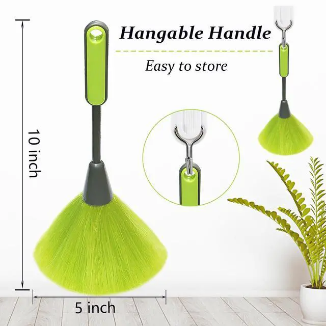 Alt view image 3 of 6 - 4 Pack 10" Small Microfiber Duster, Delicate Fluffy Microfiber Feather Duster, Suitable for Light Daily Household Dusting, Perfect for Cleaning Desk, Computer Screen, TV Screen, Books, Photo Frames
