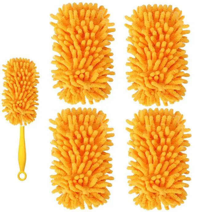 Main image of Reusable Duster Refill Compatible with Swiffer Duster Kit - Pet Heavy Duty Duster Refills Fit for Swiffer Extended Handle Duster - Microfiber 360 Duster Refills for Dusting Cleaning, 4 Pack