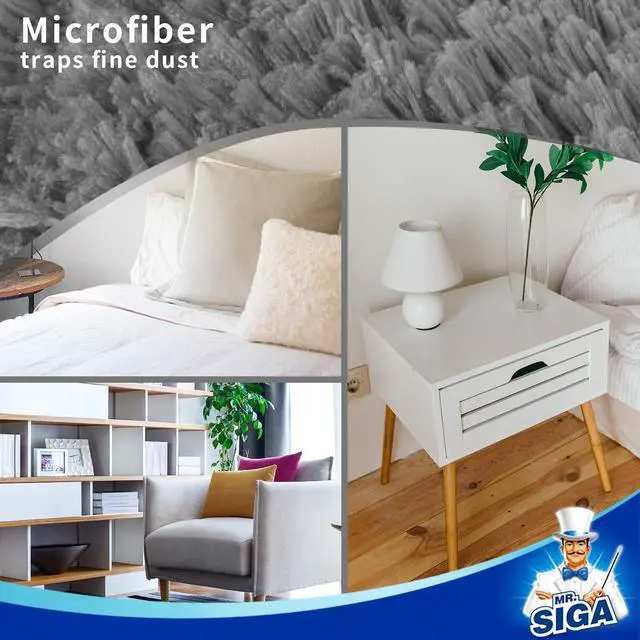 Alt view image 6 of 7 - Lint Free Microfiber Duster Refills, Washable Duster for Household Cleaning, 2 Pack
