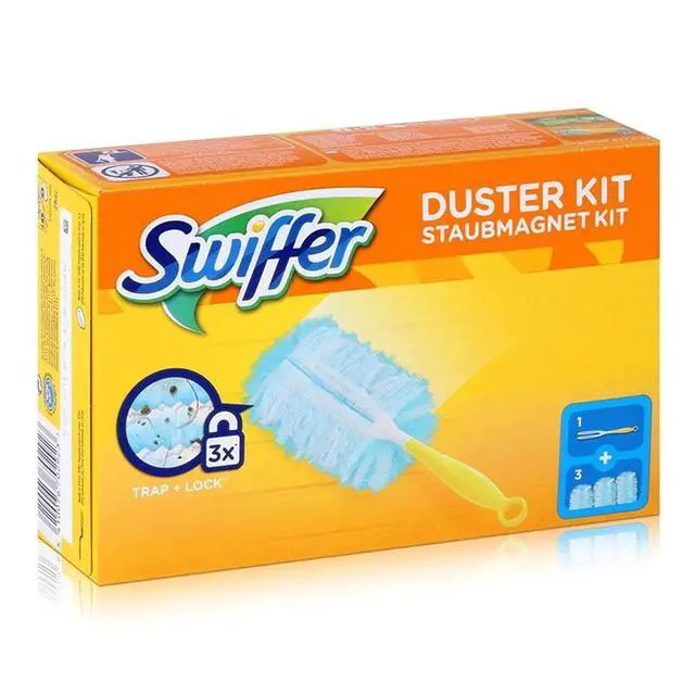 Alt view image 2 of 5 - Microfibre dust Cleaner Set, 1 Handle and 3 Replacement Pads (Pack of 1x1 Piece)