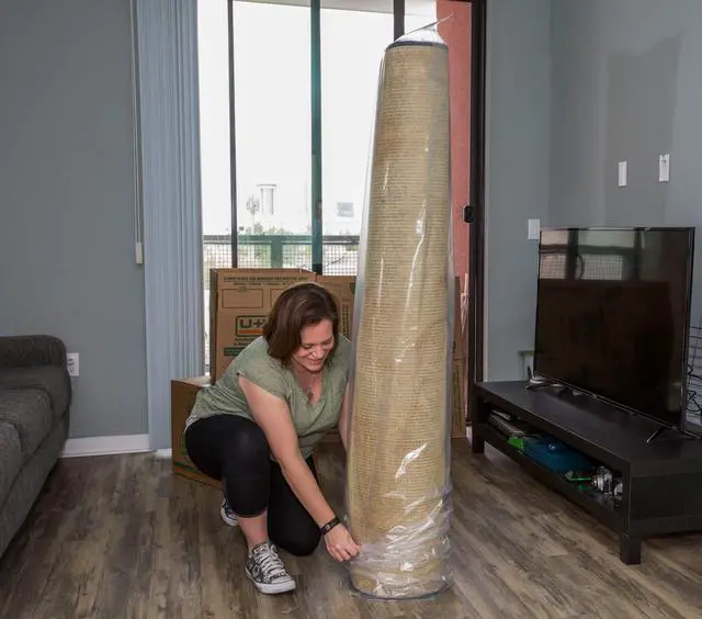 Alt view image 2 of 3 - Jumbo Rug Storage Bag (Fits Rugs up to 9' x 12') - Protection for Jumbo Rolled Rug - 26" x 130" (1-Pack)