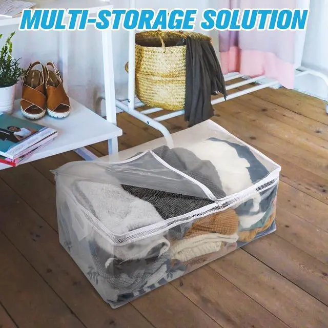 Alt view image 3 of 7 - Large Storage Bag for Clothes, Jumbo Zipper Totes