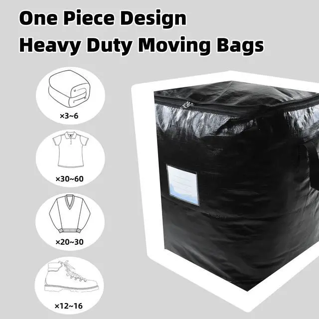 Alt view image 5 of 7 - 91L Storage Bags for Clothes, Moving Bags Heavy Duty Extra Large with Reinforced Handle, Storage Containers for Organizing Bedding, Blanket, Sheets, Pillows, Toys, Christmas Decorations