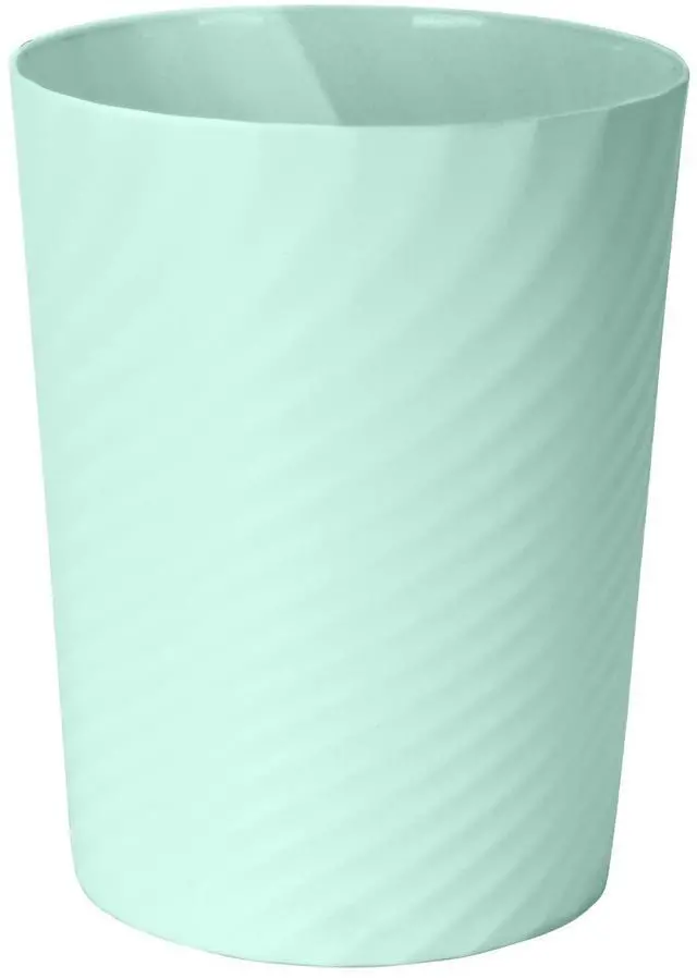 Main image of Small Plastic Trash Can - 1.8 Gallon - Light Green - Wastebasket Garbage Can Container