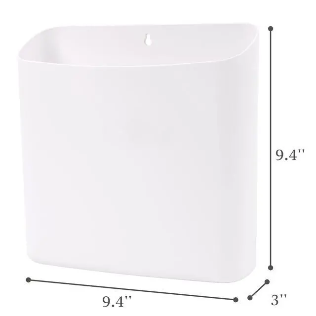 Alt view image 3 of 7 - Lint Bin for Laundry Room, Magnetic Lint Trash Can for Dryer, Modern Lint Holder, Lint Box for Laundry Room Organization, Wall Mounted Trash Can for Laundry Decor (White)