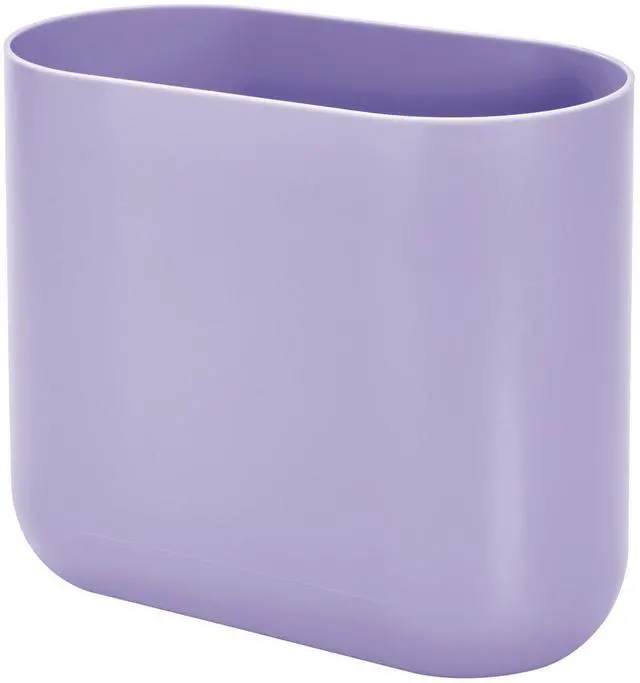 Main image of Small Slim Plastic Bathroom Trash Can, Purple