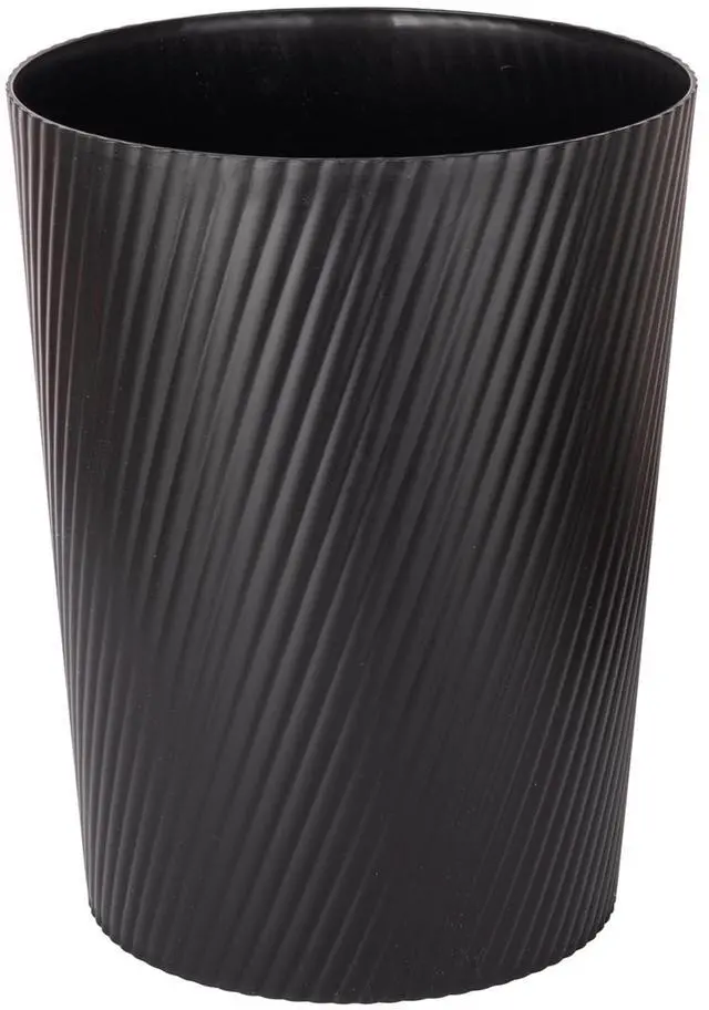 Main image of Small Trash Can Wastebasket Garbage Can Container Bins for Bathrooms, Laundry Room, Kitchens, Offices, Kids Rooms, Dorms (Black)