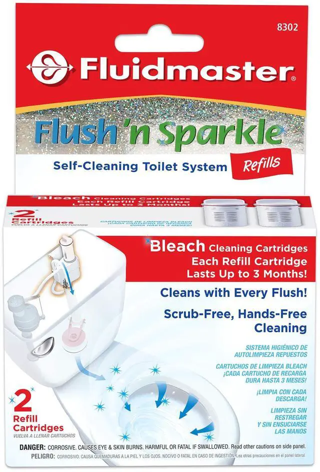 Main image of Flush 'n Sparkle Automatic Toilet Bowl Cleaning System Refills, Bleach 2-Pack