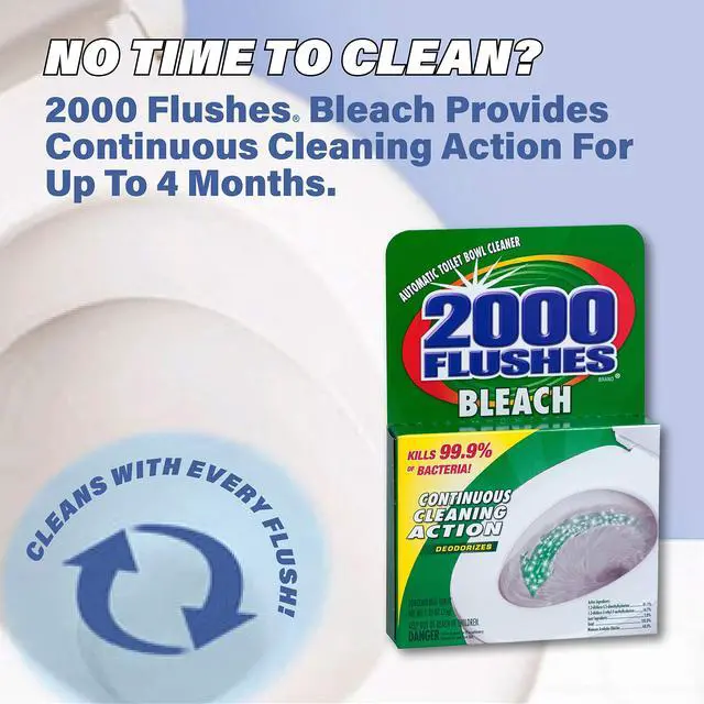 Alt view image 2 of 4 - Blue Plus Bleach Automatic Toilet Bowl Cleaner, 1.25 OZ