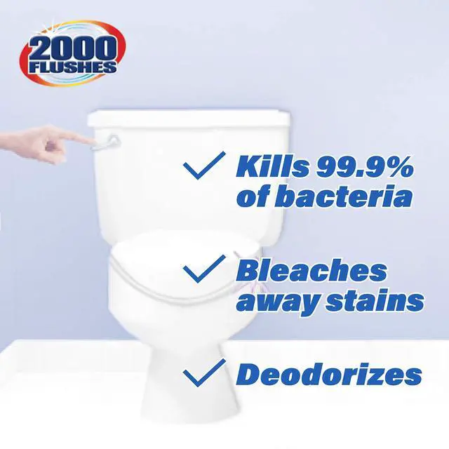 Alt view image 4 of 4 - Blue Plus Bleach Automatic Toilet Bowl Cleaner, 1.25 OZ