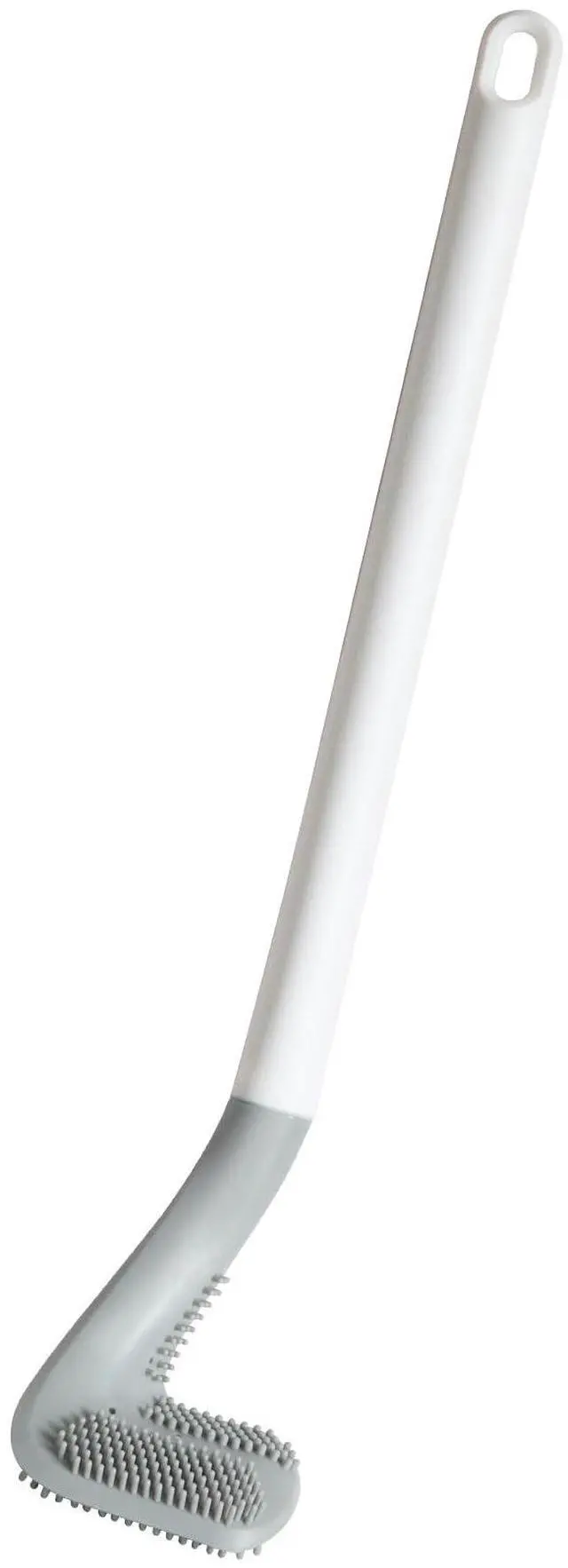 Main image of Toilets Brushes, Toilet Cleaning Brush,Golf Flexible Bendable Silicone Long Handled Toilet Brushes, 360°Deep Toilets Bowl Cleaning Brush,Quick Drying Scrubber for Bathroom with Hook (White)