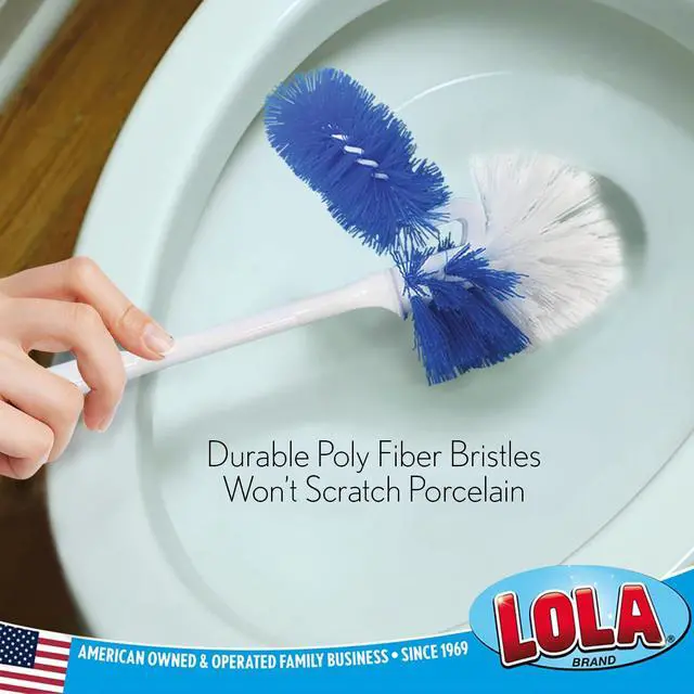 Alt view image 2 of 5 - Classic Toilet Brush w/Under-The-Rim Scrubber, deep Cleans The Entire Toilet Bowl, Non-Slip Handle w/Rubber Comfort Grip, 1 Pack
