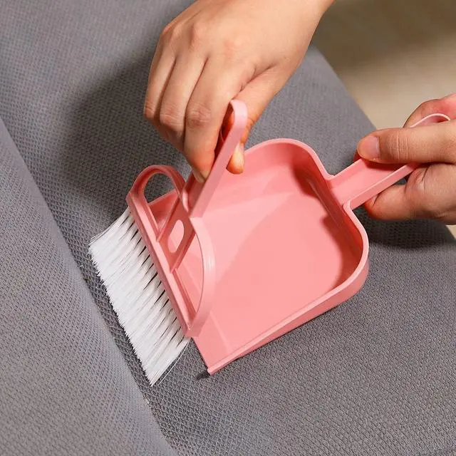 Alt view image 5 of 7 - 3 Pack Mini Hand Broom and Dustpan Set Small Dust Pans with Brush Set Cleaning Tool for Desk, Car and Animal Waste Mixed Color