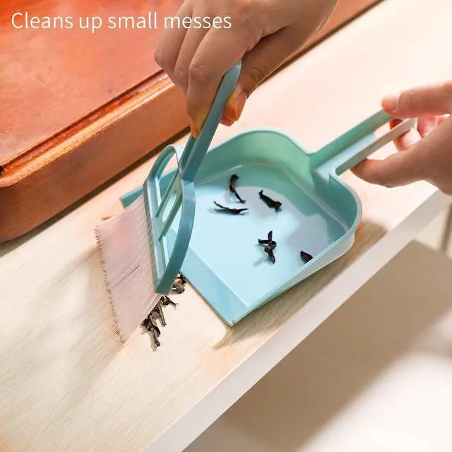 Alt view image 4 of 7 - 3 Pack Mini Hand Broom and Dustpan Set Small Dust Pans with Brush Set Cleaning Tool for Desk, Car and Animal Waste Mixed Color