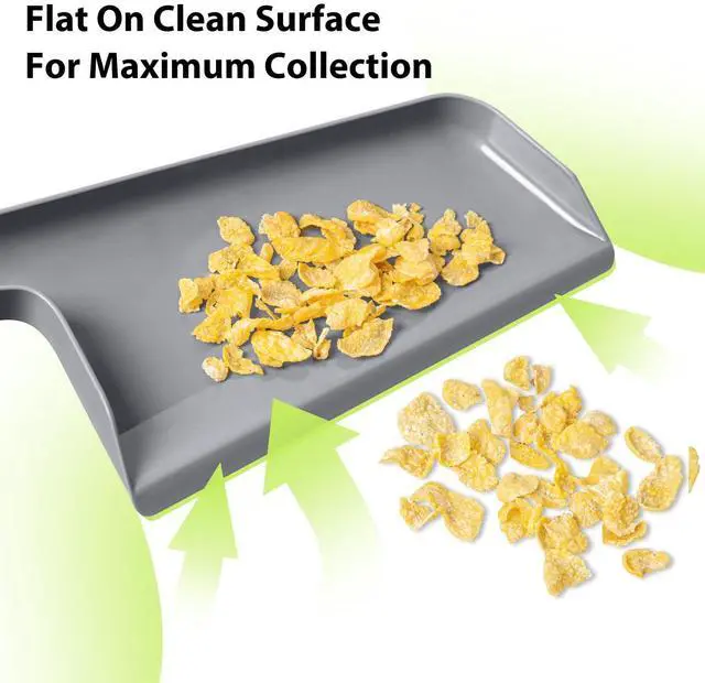 Alt view image 3 of 7 - Small Broom and Dustpan Set, Hand Mini Dust-Pan and Brush, Handheld Portable Compact, 1 Piece, Gray
