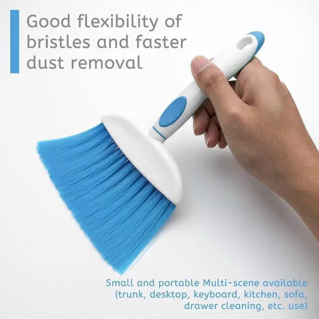 Alt view image 5 of 6 - Small Broom and Dustpan Set, Small Dustpan and Brush Set, Mini Dust pan and Brush, Hand Broom and dust pan, Mini dustpans are Ideal for Cleaning Little Areas Like Desks, Chairs, Kitchens, pet Rooms.