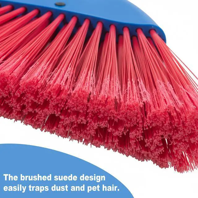 Alt view image 5 of 7 - Small Broom-Indoor or Outdoor Portable Broom with Adjustable Handle, Cleaning Little Helper for Housekeeping,Office,Working Desk,Pet Nest