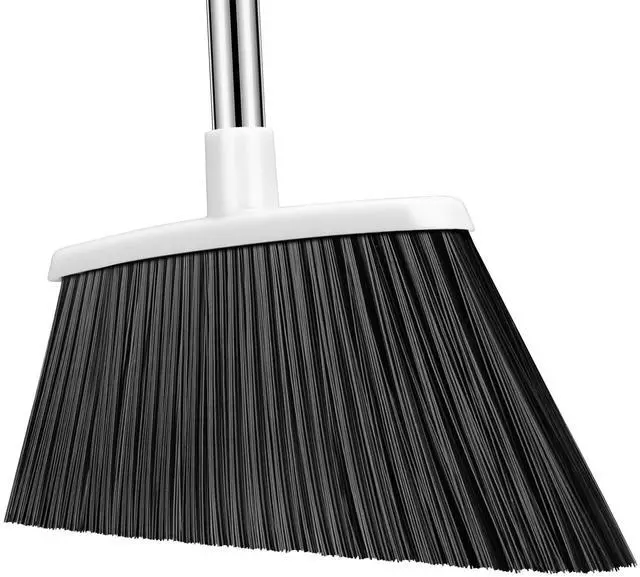 Main image of Heavy Duty Broom, 55 Inch Long Handle Outdoor Large Angle Brooms, Commercial Broom for Sweeping Indoor, for Home Garage Kitchen Office Courtyard Lobby Patio Lawn Concrete(Grey&White)