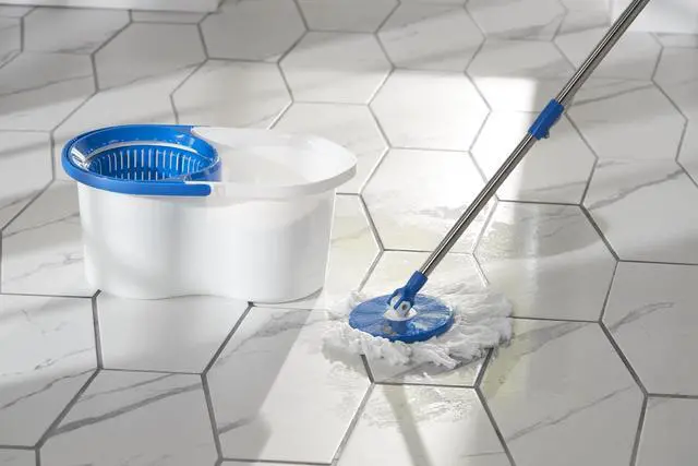 Alt view image 2 of 3 - Spin Dry Mop Machine-Washable Refill Head, One Refill, White