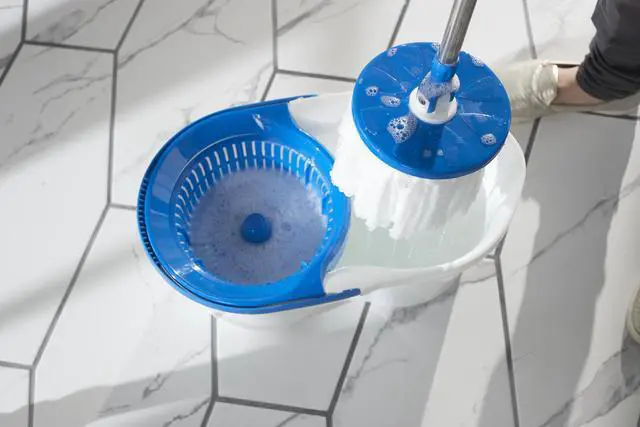 Alt view image 3 of 3 - Spin Dry Mop Machine-Washable Refill Head, One Refill, White