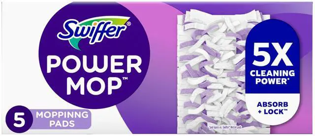 Main image of PowerMop Multi-Surface Mopping Pad Refills for Floor Cleaning, 5 count
