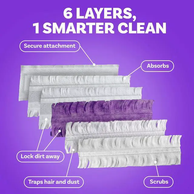 Alt view image 5 of 7 - PowerMop Multi-Surface Mopping Pad Refills for Floor Cleaning, 5 count