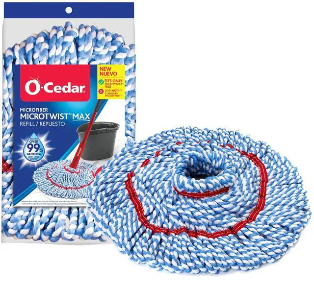 Main image of Genuine MicroTwist MAX Twist Mop Head Replacement | Machine Washable | Reusable | Microfiber Refill | Removes 99% of Bacteria