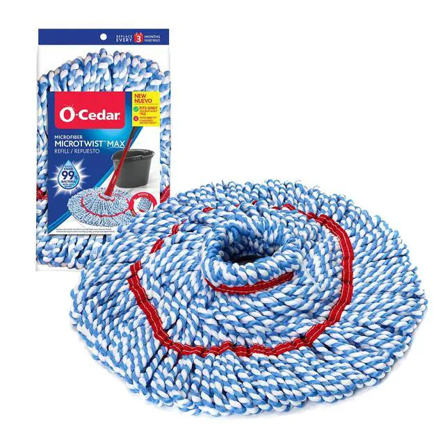 Alt view image 3 of 7 - Genuine MicroTwist MAX Twist Mop Head Replacement | Machine Washable | Reusable | Microfiber Refill | Removes 99% of Bacteria