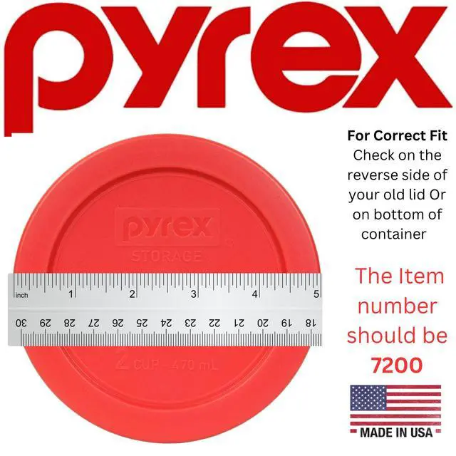 Alt view image 3 of 3 - 7200-PC 2-Cup Red Food Storage Replacement Lid (4-Pack) - Made in USA