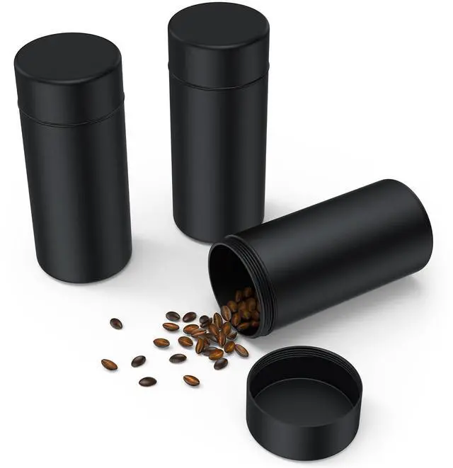 Main image of Portable Metal Aluminum Food Storage Jar 3-Pack,Airtight,Smell,Proof,Container, Metal Waterproof Small Bottle Multipurpose Container Spices Container