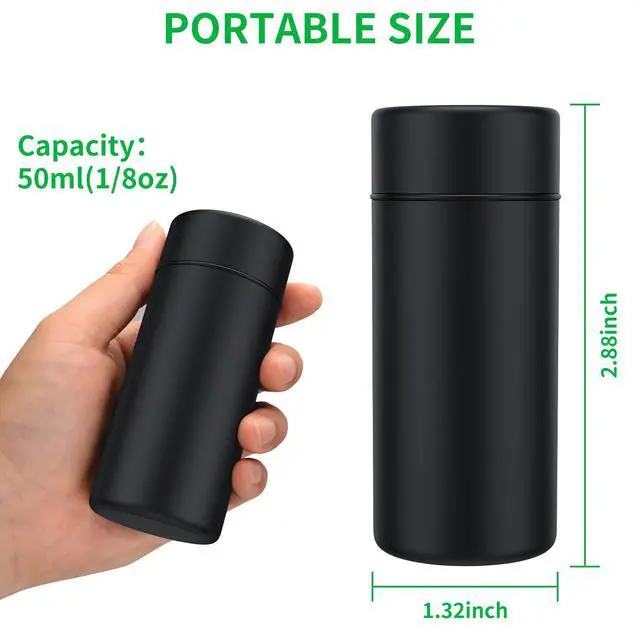 Alt view image 3 of 7 - Portable Metal Aluminum Food Storage Jar 3-Pack,Airtight,Smell,Proof,Container, Metal Waterproof Small Bottle Multipurpose Container Spices Container
