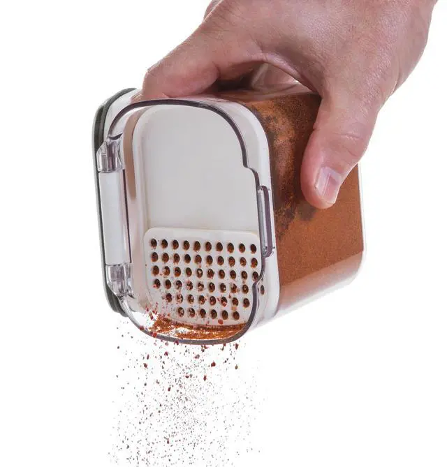 Alt view image 2 of 6 - Mini Spice & Herb Storage Container 1.5 Cups, Airtight, Clear Plastic for Baking Soda, Powder, and Snacks