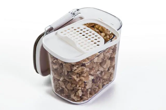 Alt view image 4 of 6 - Mini Spice & Herb Storage Container 1.5 Cups, Airtight, Clear Plastic for Baking Soda, Powder, and Snacks