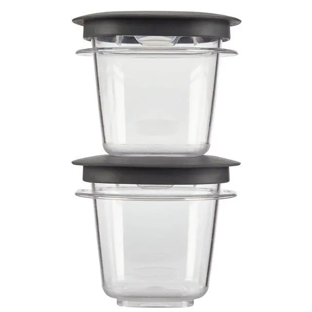 Alt view image 2 of 6 - Premier Easy Find Lids Food Storage Containers, 0.5 Cup, Gray, 2 Count