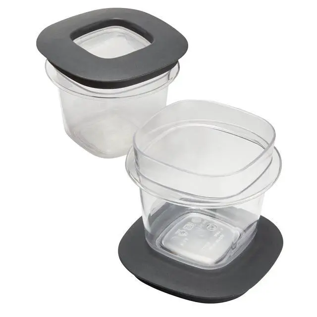 Alt view image 3 of 6 - Premier Easy Find Lids Food Storage Containers, 0.5 Cup, Gray, 2 Count