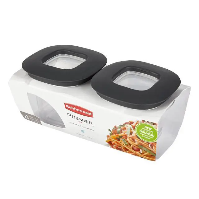 Alt view image 6 of 6 - Premier Easy Find Lids Food Storage Containers, 0.5 Cup, Gray, 2 Count