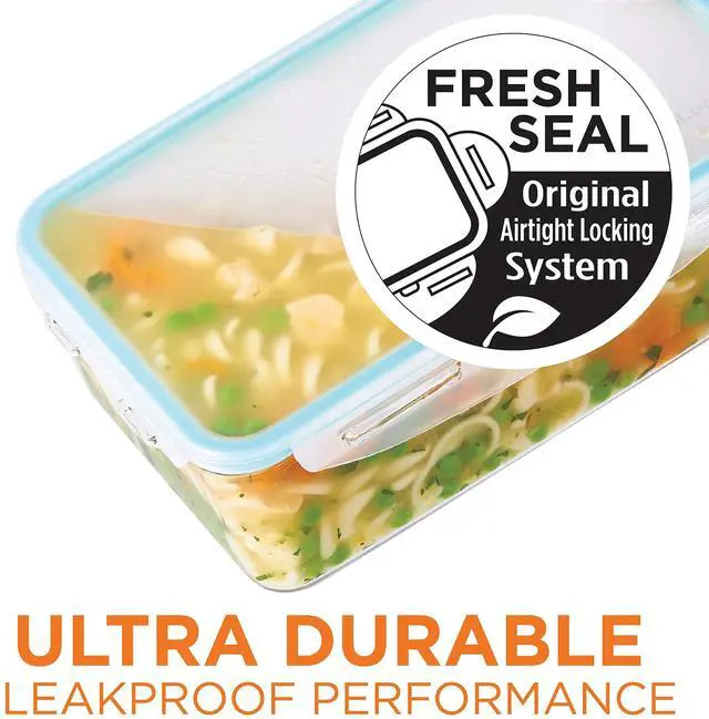 Alt view image 5 of 7 - Purely Better Tritan Container/Rectangle Food Storage Bin, 12 Ounce, Clear