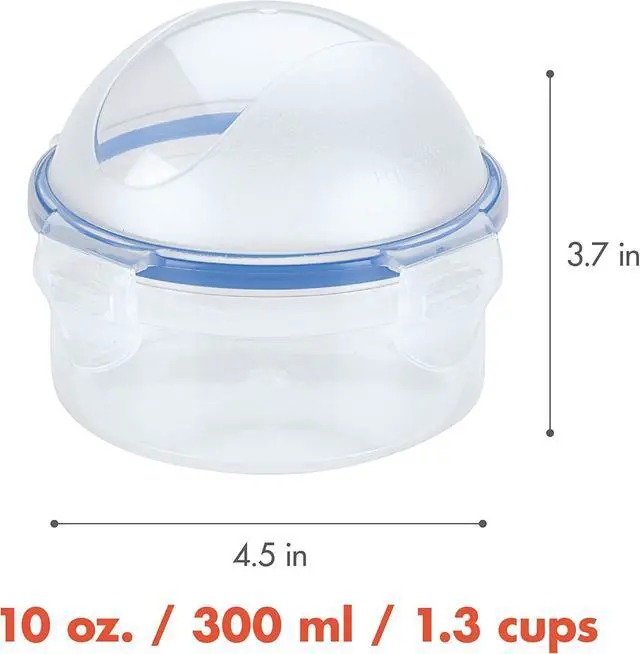Alt view image 3 of 7 - Easy Essentials Food Storage lids/Airtight containers, BPA Free, Onion-10 oz, Clear