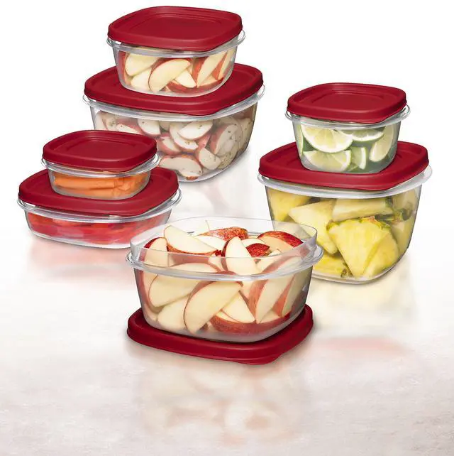 Alt view image 2 of 3 - Easy Find Lids Food Storage Containers, 0.5 Cup, Racer Red, 2-Piece Set