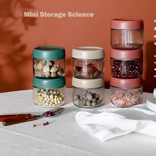 Alt view image 5 of 7 - 3Pack Overnight Oats Containers with Lids,10oz Glass Jar with Scew Lid,Salad Dressing Fruit Veggies Sauce Snacks Meal Prep Food Containers,Spice Jars,Wide Mouth Storage Containers